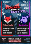 Fuchs trifft Ratte - die Früh- bis Spät-Party in 2 Phasen - Indie, Pop, Alternative - DJ Kijote