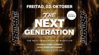 The next generation - Freitag, 02.10.2026