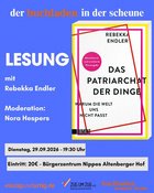 der buchladen in der Scheune: Lesung mit Rebekka Endler & Nora Hespers aus “Patriarchat der Dinge”