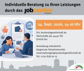 Individuelle Beratung zu den Leistungen des Jobcenters