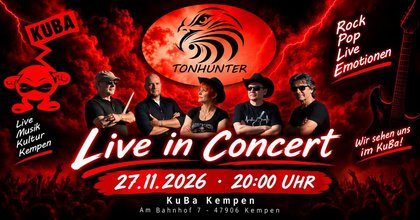 TONHUNTER – Melodic Rock & Pop Cover | Live in Concert