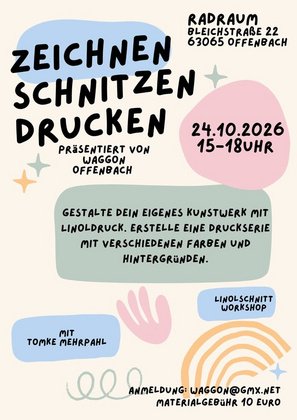 Linolschnitt-Workshop mit Tomke Mehrpahl