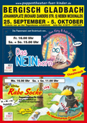 Barber‘s Puppentheater für Kinder gastiert vom 25.9. - 5.10.2026 in Bergisch Gladbach