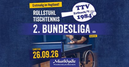 2. Bundesliga Süd im Rollstuhl-Tischtennis – 1. Spieltag 26/27