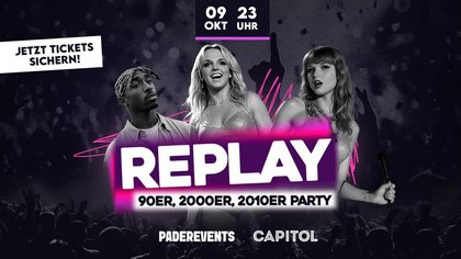 REPLAY – 90ER, 2000ER, 2010ER PARTY