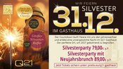 SILVESTER 2026 im Q21 Gasthaus!