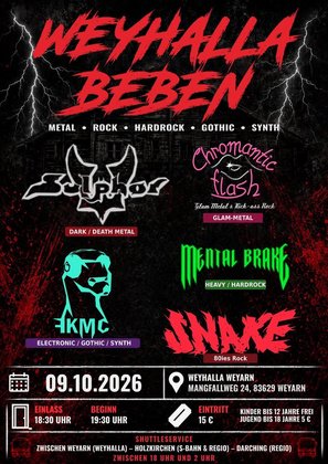 Weyhalla Beben Festival Metal/Rock/Gothic/Synth