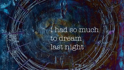 "i had so much to dream last night." music: cruel beauty - artwork: sandra koeppchen