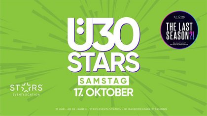 STARS Ü30 PARTY | Sa. 17.10. | STARS Straubing