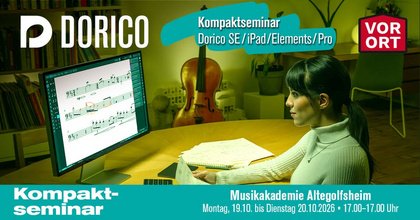 DORICO Kompaktseminar mit Markus Hartmann