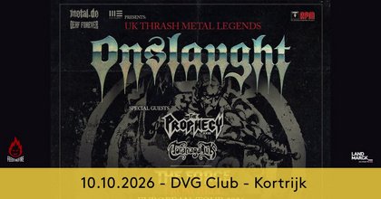 Onslaught + The Prophecy 23 + Toranaga UK @ DVG Club, Kortrijk