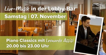 LIVE MUSIK in der Lobby Bar | mit Leonardo Assisi