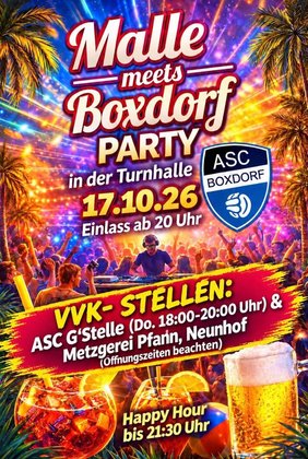 Malle meets Boxdorf Party - Mehrzweckhalle