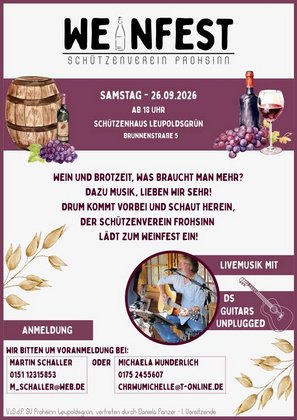 Weinfest SV Frohsinn Leupoldsgrün