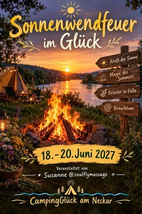 Sonnenwendfeuer im Glück