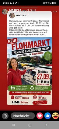 Flohmarkt in Hamburg "LA-HO-MA"