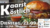 Kaarst köstlich - der Streetfood-Feierabendmarkt am 22. September