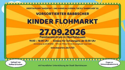 VORSORTIERTER BABBBSCHER KINDER-FLOHMARKT