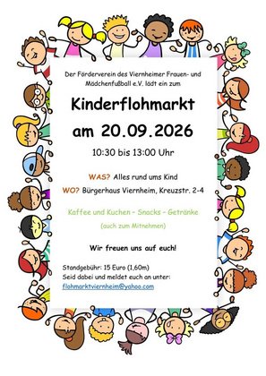 Großer Kinderflohmarkt in Viernheim