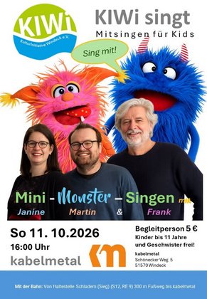 KIWi singt - Mini-Monster-Singen mit Hip und Hop