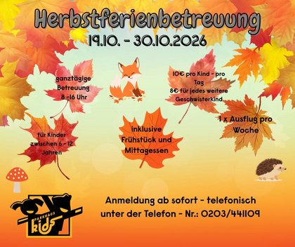 Herbstferienbetreuung
