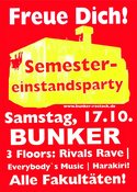 SEMESTEREINSTANDSPARTY IM BUNKER