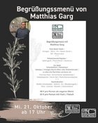 Begrüßungsmenü Mathias Garg