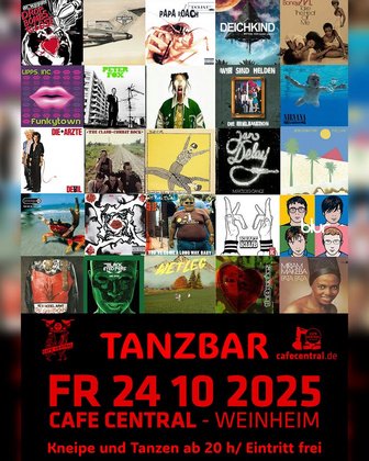Tanzbar (Kneipe und Tanzen - Eintritt frei) • Café Central Weinheim