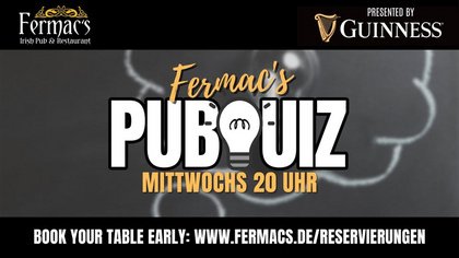 Fermac's PUBQUIZ Night - presented by Guinness