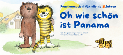 "Oh wie schön ist Panama - Familienmusical für alle ab 3 Jahren. Nach dem gleichnamigen Buch von Beate Rux-Voss und Daniel Acht.
