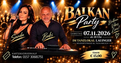 BALKAN Party mit Sanda & Baki