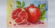 Sumpfblume Kreativ-Workshop: Die Magie des Granatapfels (Aquarell-Sketching)