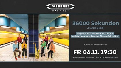 Das PrivatTheater präsentiert das Stück „36000 Sekunden“ von Julia Gastel