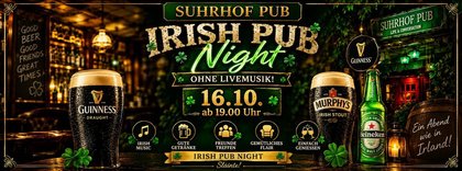 Irish Pub Night im Suhrhof Pub