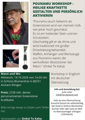 POUNAMU WORKSHOP – HEILIGE KRAFTKETTE GESTALTEN UND PERSÖNLICH AKTIVIEREN
