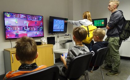Videospieleraum geöffnet
