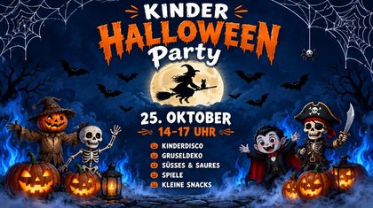 Süßes oder Saures, Kinder-Halloween-Party, 25/10/26, Start 14:00 Uhr