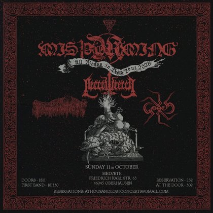 MisÞyrming, Necrowretch, Profanation, Gorrch@Helvete, Oberhausen 11/10/2026