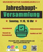 Jahreshauptversammlung für Mitglieder