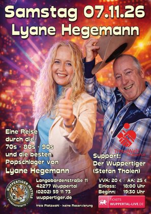 Lyane Hegemann "70er - 80er - 90er und die besten Popschlager"