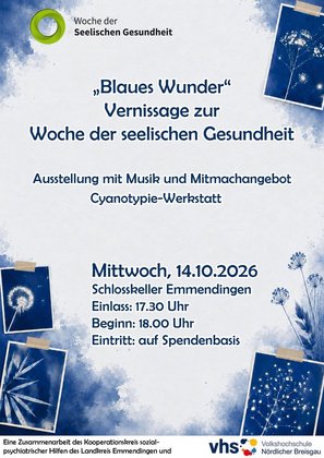 „Blaues Wunder – Vernissage zur Woche der seelischen Gesundheit.“