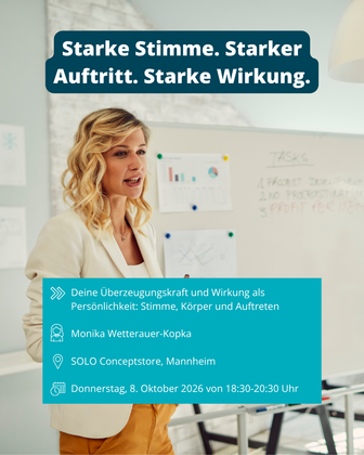 Starke Stimme. Starker Auftritt. Starke Wirkung.