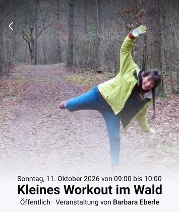 Kleines Workout im Wald