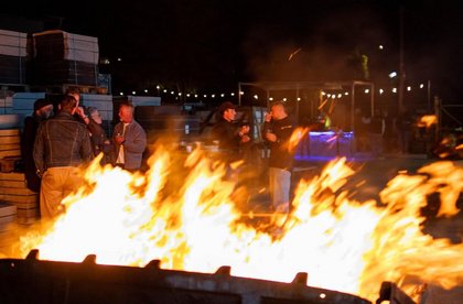 Herbstfest auf dem Tietz Baustoffe Hof in Berlin-Steglitz