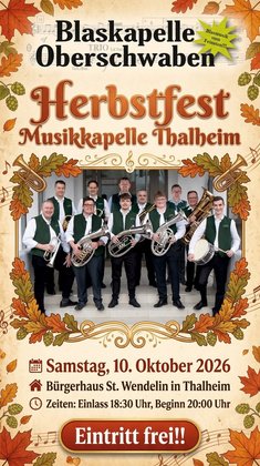 Herbstfest Eröffnung mit der Blaskapelle Oberschwaben