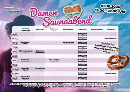 Damen-Saunaabend