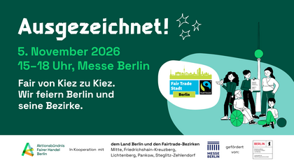 Fairtrade-Stadt Berlin – Auszeichnungsfeier