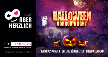 Halloween Horror Nacht – Dance, House, Black, Hip Hop, Pop, Rock & Horror-Classics (Teil I)