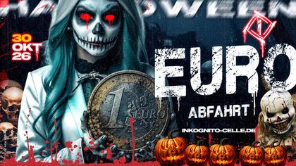 FR.30.10. HALLOWEEN 1€ ABFAHRT - BIS 23 UHR NUR 1€ EINTRITT