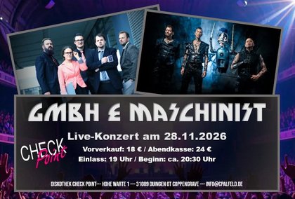 GmbH & Maschinist - LIVE Konzert - 28.11.2026